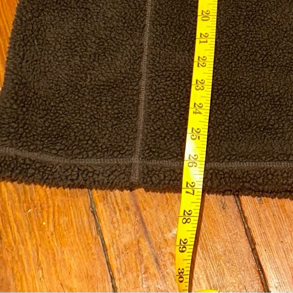 Lands End Chocolate Brown Boucle 3/4 Zip Fleece Top - Picture 8 of 8